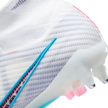 Nike Air Zoom Mercurial Superfly 9 Elite SG-PRO Anti-Clog blanc bleu