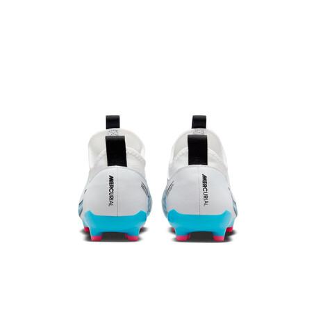 Nike Air Zoom junior Mercurial Vapor 15 FG/MG blanc bleu