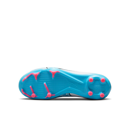 Nike Air Zoom junior Mercurial Vapor 15 FG/MG blanc bleu