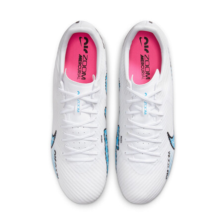Nike Air Zoom Mercurial Vapor 15 Academy FG/MG blanc bleu