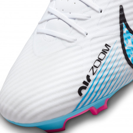 Nike Air Zoom Mercurial Vapor 15 Academy FG/MG blanc bleu