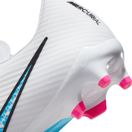 Nike Air Zoom Mercurial Vapor 15 Academy FG/MG blanc bleu