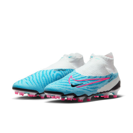 Nike Phantom GX Elite montante FG blanc bleu