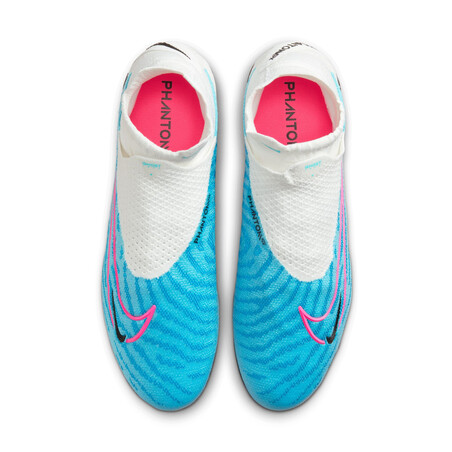 Nike Phantom GX Elite montante FG blanc bleu