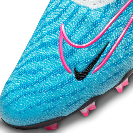 Nike Phantom GX Elite montante FG blanc bleu