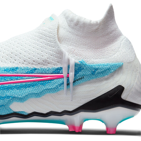 Nike Phantom GX Elite montante FG blanc bleu