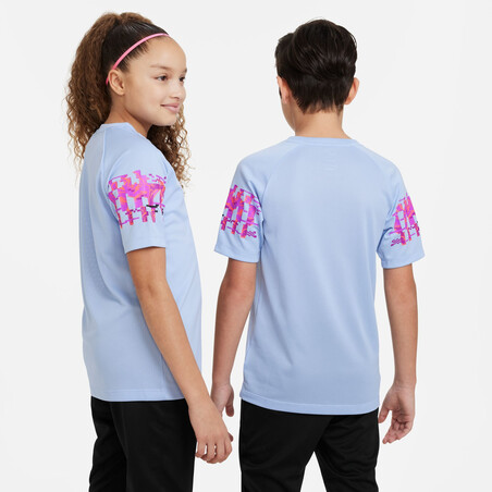 Maillot entraînement junior Nike CR7 bleu rose