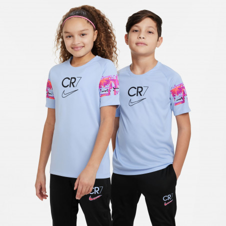 Maillot entraînement junior Nike CR7 bleu rose