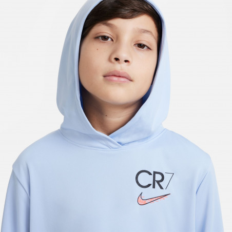 Sweat à capuche junior Nike CR7 bleu ciel
