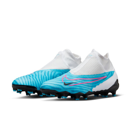 Nike Phantom GX Pro montante FG blanc bleu