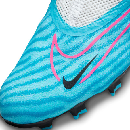 Nike Phantom GX Pro montante FG blanc bleu