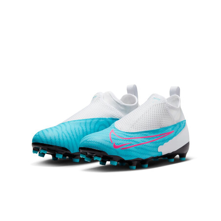 Nike Phantom GX junior Academy montante FG/MG blanc bleu