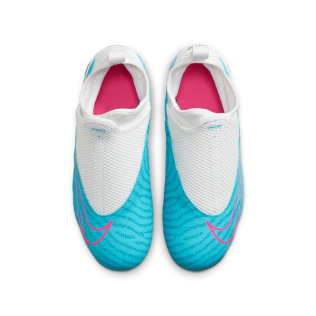 Nike Phantom GX junior Academy montante FG/MG blanc bleu