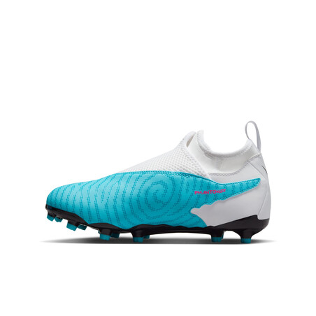 Nike Phantom GX junior Academy montante FG/MG blanc bleu