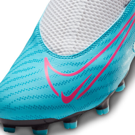 Nike Phantom GX junior Academy montante FG/MG blanc bleu