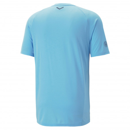 T-shirt Manchester City Casual bleu ciel 2022/23