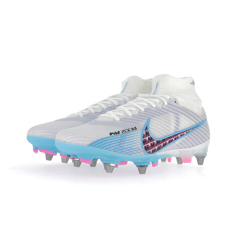 Nike Air Zoom Superfly 9 Elite SG-Pro blanc bleu