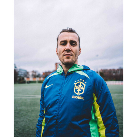 Veste imperméable Brésil bleu jaune 2022