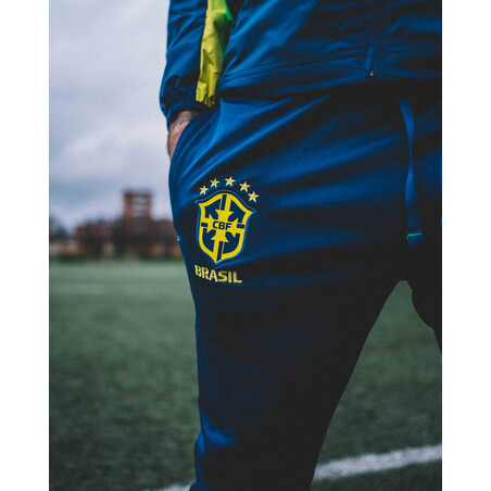 Veste imperméable Brésil bleu jaune 2022