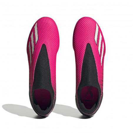 adidas X Speedportal.3 LaceLess Turf noir rose