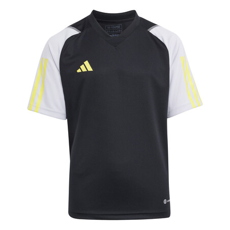 Maillot entraînement junior adidas Tiro23 gris jaune