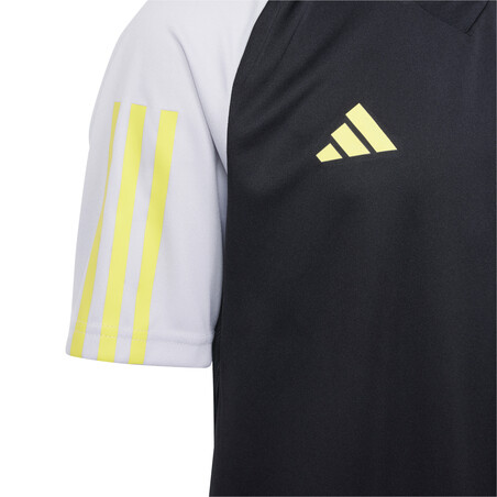 Maillot entraînement junior adidas Tiro23 gris jaune