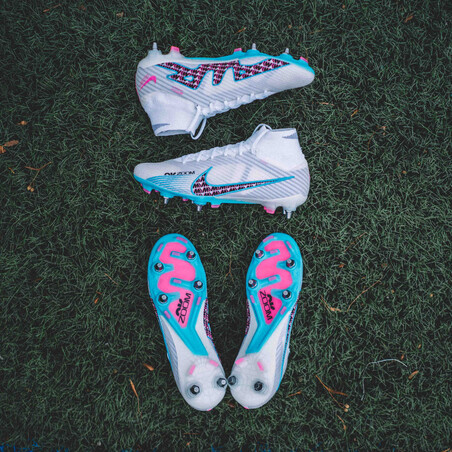Nike Air Zoom Superfly 9 Elite SG-Pro blanc bleu
