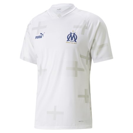 Maillot avant match OM blanc 2022/23