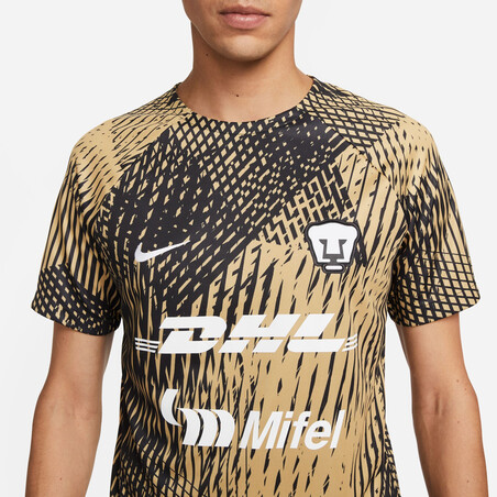 Maillot avant match Pumas noir or 2023/24