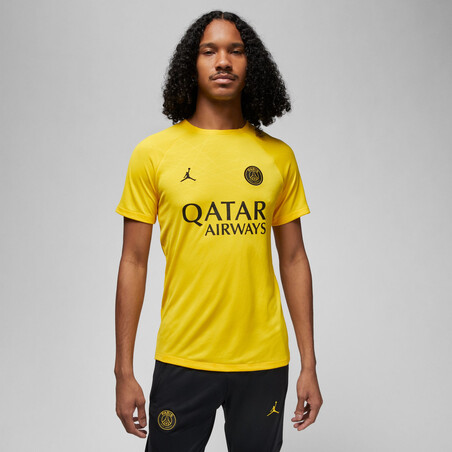 Maillot avant match PSG jaune 2022/23