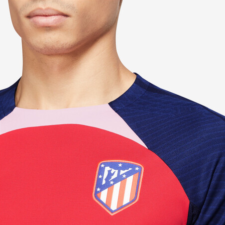 Maillot entraînement Atlético Madrid Strike rouge bleu 2023/24