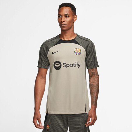 Maillot entraînement FC Barcelone beige gris 2023/24