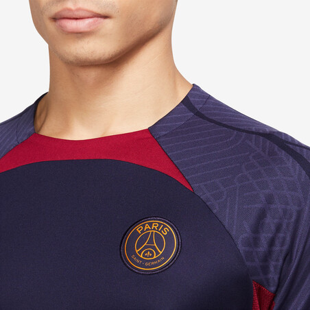 Maillot entraînement PSG Strike bleu or 2023/24