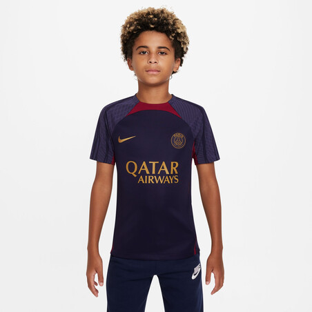 Maillot entraînement junior PSG Strike bleu or 2023/24