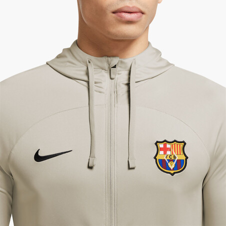 Ensemble survêtement FC Barcelone Strike beige gris 2023/24