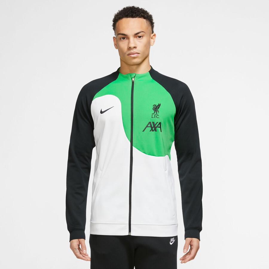 Veste survetement Liverpool Anthem noir vert 2023 24 sur Foot