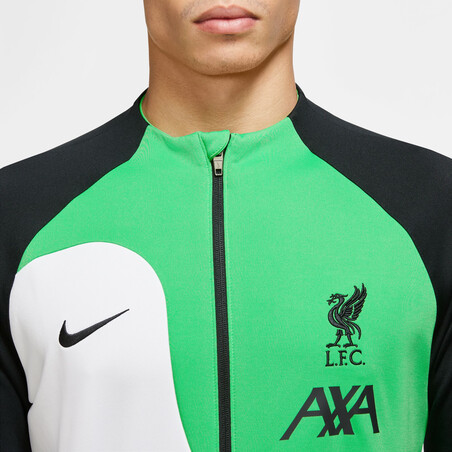 Veste survêtement Liverpool Anthem noir vert 2023/24