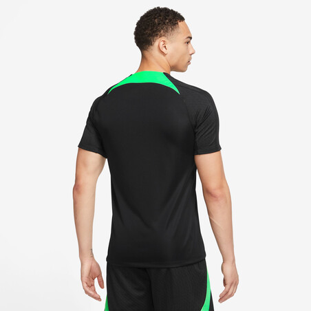 Maillot entraînement Liverpool Strike noir vert 2023/24