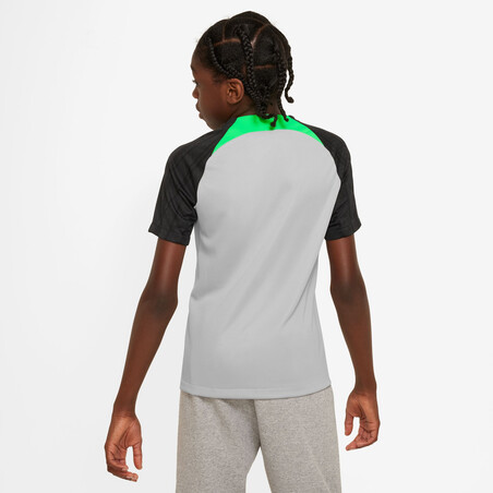 Maillot entraînement junior Liverpool Strike gris vert 2023/24