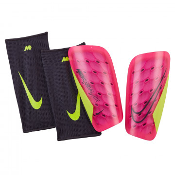 Protège tibias Nike Mercurial Lite rose jaune