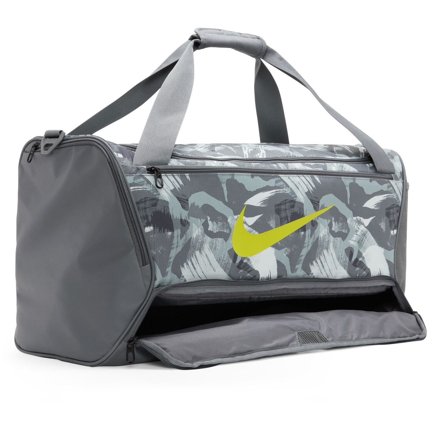 Sac de sport Nike graphic gris jaune sur Foot.fr