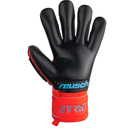 Gants gardien Reusch Attrakt Freegel Gold Finger Support rouge noir