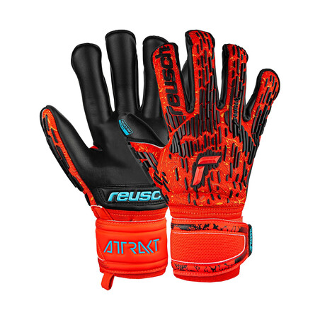 Gants gardien Reusch Attrakt Freegel Gold Evolution Cut rouge noir