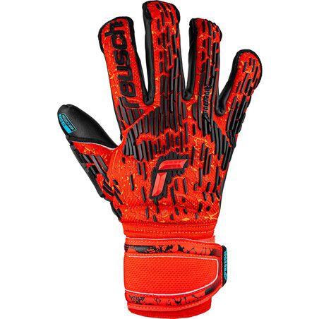 Gants gardien Reusch Attrakt Freegel Gold Evolution Cut rouge noir