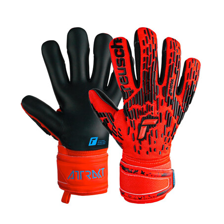 Gants gardien junior Reusch Attrakt Freegel Silver rouge noir