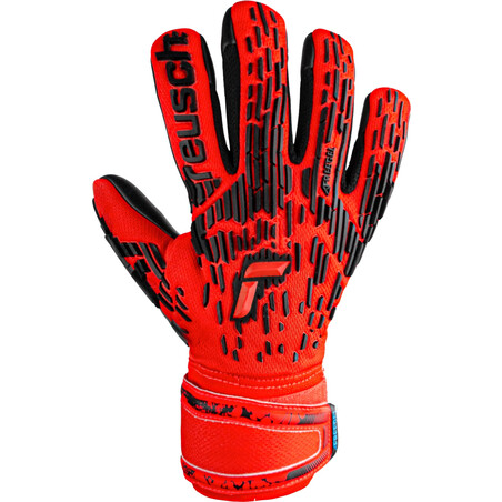 Gants gardien junior Reusch Attrakt Freegel Silver rouge noir