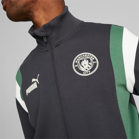 Veste survêtement Manchester City Archive gris vert 2022/23