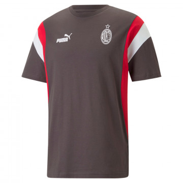 T-shirt Milan AC Archive noir rouge 2022/23