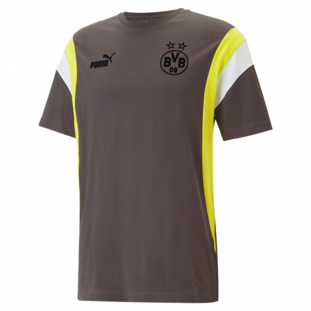 T-shirt Dortmund Archive gris jaune 2022/23