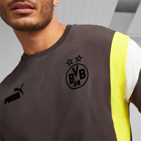 T-shirt Dortmund Archive gris jaune 2022/23